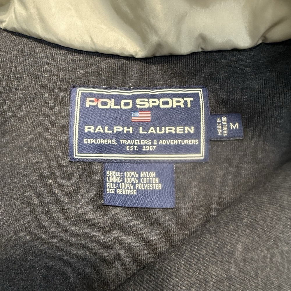 Polo Sport Ralph Lauren Jacket Medium Gray/Silver Pullover Streetwear Gorpcore - Picture 10 of 16